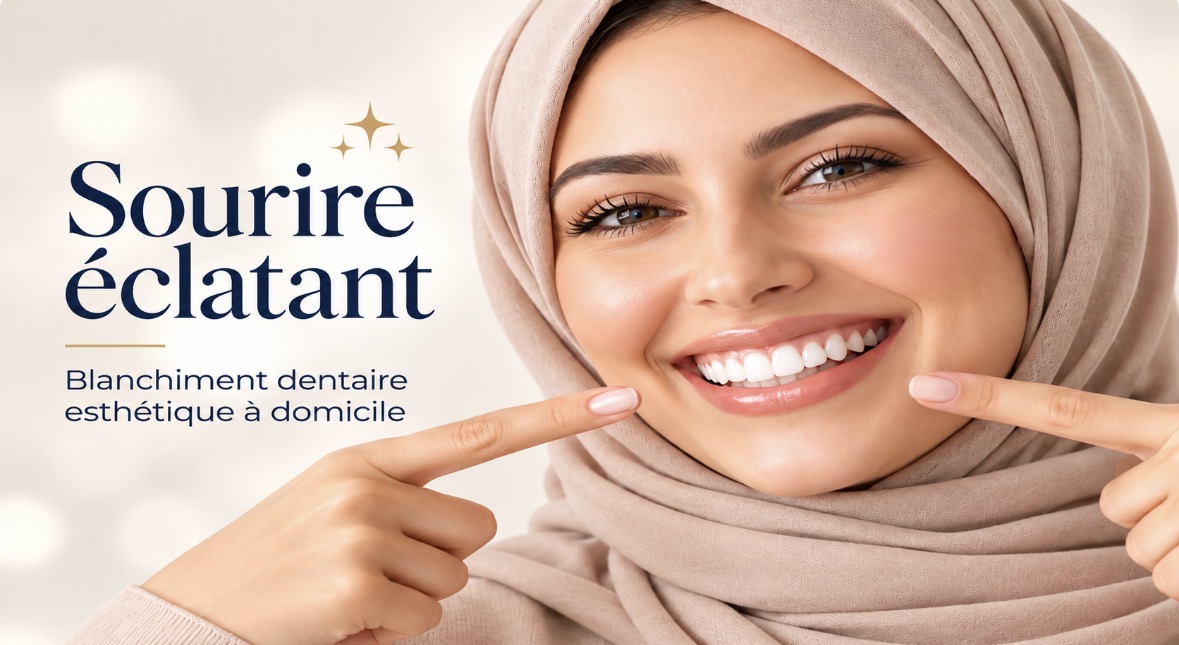 Sourire éclatant après blanchiment dentaire esthétique à domicile - Perfect White Orléans